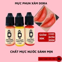 Mực phun xăm hữu cơ Dora màu xanh rêu xử lý lông mày trổ đỏ 5ml