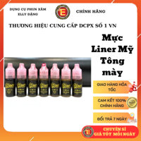 Mực phun xăm Liner của Mỹ - mực phun Mày thẩm mỹ Tông màu phun xăm mày mí mắt