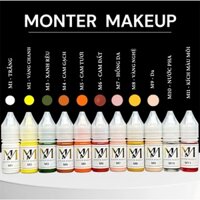 Mực Phun Xăm Monster Mekup Chính Hãng – Bong Đậm Chuẩn Cho Mày, Môi, Mí Mực phun xăm cam kết chính hãng