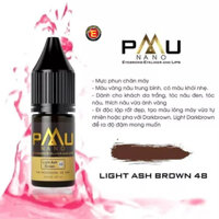 Mực phun xăm PMU màu Light Brown nâu vàng số 48 dung tích 10ml
