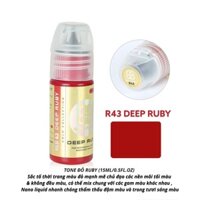 MỰC PHUN XĂM RED43 DEEP RUBY (ĐỎ RUBY ĐẬM)