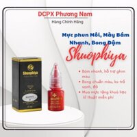 Mực phun xăm Shuophiya chính hãng, mực xăm môi mày mí bám nhanh bong đậm, lọ 5ml