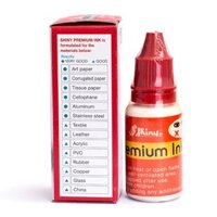 Mực Shiny màu đỏ SI-62 đóng lên vải, kim loại, nhựa,... Premium Ink