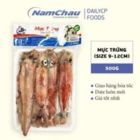 Mực sim trứng HTK khay 500gr size 9-12cm [HN giao hàng hỏa tốc]