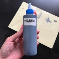 Mực tập xăm dynamic, mực tập xăm trên da giả, mực ,mực tập phun xăm đen, đỏ 240ml
