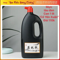 Mực tàu đen Cổ Yến Xuân chai lớn can 1 lít thư pháp họa phẩm