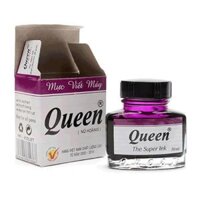 Mực Viết Máy Queen 30ml – Xanh Dương, Tím