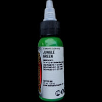 Mực xăm Enternal màu xanh lá JUNGLE GREEN - Mực xăm Chính Hãng Eternal - chai 1oz = 30ml - Trần Chương Tattoo Shop