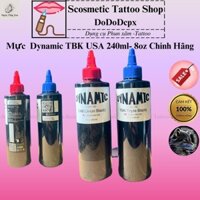 Mực xăm hình Dynamic TBK USA Siêu Đen 240ml- 8oz Chính Hãng