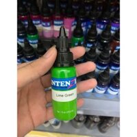 Mực xăm intenze chính hãng màu xanh lá cây lime green