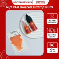 Mực xăm màu CAM TƯƠI Nguyễn Khánh Li cao cấp lọ 5 -10 ml màu chính hãng, mực hữu cơ phun xăm thẩm mỹ giữ màu tốt