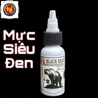 Mực xăm, mực siêu đen Black bear 1oz. Hoàng Lập Tattoo