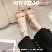 MUCHAO Dép Đế Bằng Chống Trượt Thời Trang Cho Nữ