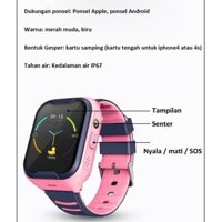 [Mudi Store]  Đồng hồ thông minh 4G hỗ trợ gọi video dành cho trẻ em A36E