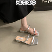 MUDIXIAO dép sandal nữ dép đế cao Thoải Mái Xinh Xắn  Phối màu tinh tế Chống trơn trượt Bền Đế chống trơn trượt FDL23B0146 28Z240710