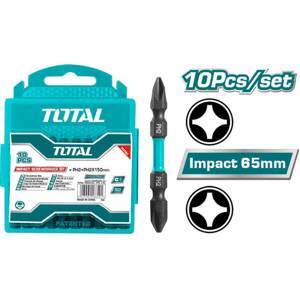 Mũi bắt vít hai đầu PH2+PH2x65mm (có  nam châm hít) TACIM16PH233