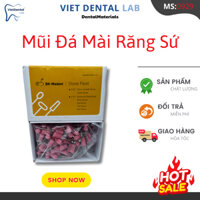 Mũi đá mài răng sứ BK-Medent Korea màu hồng dùng cho zirconia oxide nhôm hộp 100 cái | Ms:0929