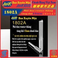 Mũi Dao Router Thẳng Tăng Dài Công Ché + 12mm Chuôi Dao, Xuyên Mộc 1802A- Hàng Chính Hãng