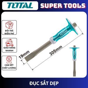 Mũi đục sắt dẹp Total THT4211016 19mm