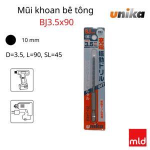 Mũi khoan bê tông chuôi lục giác Unika BJ3.5x90