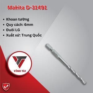 Mũi khoan bê tông chuôi lục giác Makita D-31491