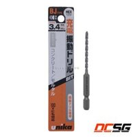 Mũi khoan bê tông Unika Nhật chân lục giác mã BJ - BJ3.4x90mm