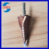 Mũi khoan bước tháp HSS COBAN M35 6-35mm khoan inox,sắt,thép,gỗ,...