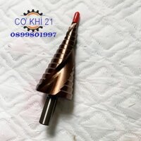 Mũi khoan bước tháp HSS COBAN M35 4-32mm khoan inox,sắt,thép trục 10mm