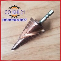 Mũi khoan bước tháp INOX,SẮT,GỖ... HSS COBAN M35 6-35mm