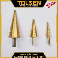 MŨI KHOAN BƯỚC TITANIUM HSS 12*2 mm, 20*2 mm, 32*2 mm TOLSEN 75871, 75872, 75873 - HÀNG CHÍNH HÃNG