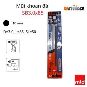 Mũi khoan đá 3.0x85mm chuôi tròn Unika SB3.0x85