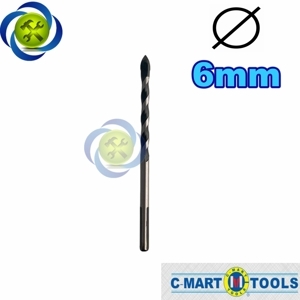 Mũi khoan đa năng màu đen 6mm C-MART A3104-06