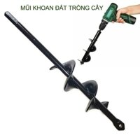 Mũi khoan đất trồng cây dùng cho máy khoan pin hoặc điện, dài 22-45cm, đường kính nhỏ chỉ 4-5cm