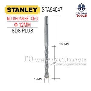 Mũi khoan gài SDS PLUS 12 x 160 mm Stanley STA54047