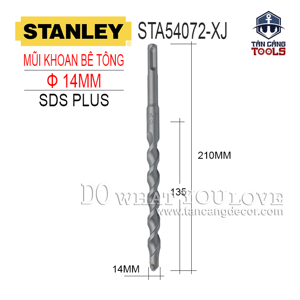 Mũi khoan gài SDS PLUS 14 x 210 mm Stanley STA54072