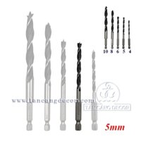 Mũi Khoan Gỗ 5mm Chuôi Lục Giác