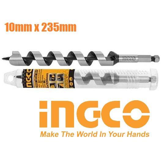 Mũi khoan gỗ xoắn ốc 10x235mm Ingco DBW3221001