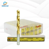 Mũi khoan hợp kim phủ TIN 8.1mm GSD L520P Nachi