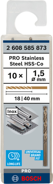 Mũi khoan inox 1.5mm Bosch 2608585873