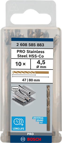 Mũi khoan inox Bosch 4.5mm 2608585883