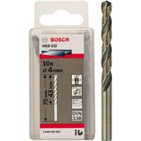 Mũi khoan inox Bosch HSS-Co 4 mm (hộp 10 mũi)