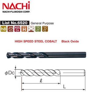 Mũi khoan inox Nachi L6520-009, 0.9mm