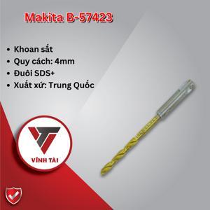 Mũi khoan kim loại chuôi SDS-Plus HSS-TIN 4mm Makita B-57423