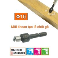 Mũi khoan lấy chốt gỗ chuôi lục Onishi Nhật Bản