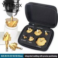 Mũi khoan nâng YYLINGX PPR, Mũi khoan bước mạ titan hình lục giác, Mũi khoan bước xoắn ốc chất lượng cao 20 / 25 / 32 / 40 / 50 / 63mm