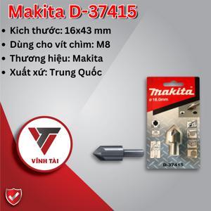 Mũi khoan rộng lỗ 5 lưỡi cắt 90 độ chuôi thẳng 16mm Makita D-37415