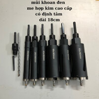 Mũi khoan rút lõi bê tông phi(30-35-40-50-56-63)18cm có định tâm( hàng cao câp me kim cương) khoan qua sắt rất ok