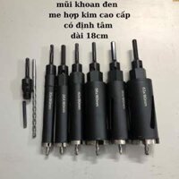 Mũi khoan rút lõi bê tông 180mm phi(30-35-40-50-56-63)18cm có định tâm( hàng cao câp me kim cương) khoan qua sắt rất ok