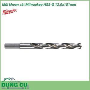 Mũi khoan sắt Milwaukee HSS-G 12.0x151mm