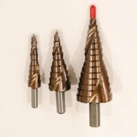 Mũi Khoan Tháp - HSS M35 COBAN Phủ TITANIUM CHUÔI TRÒN 10MM - HÀNG CAO CẤP CHUYÊN THÉP, INOX - MKT